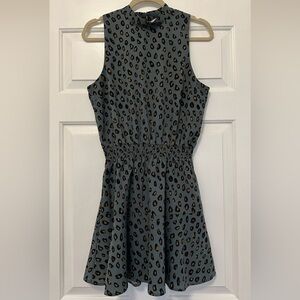cupcakes & cashmere Leopard Print Dress - Black and Brown